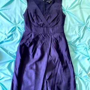 Banana Republic Navy Blue Silk Dress, Sz 0